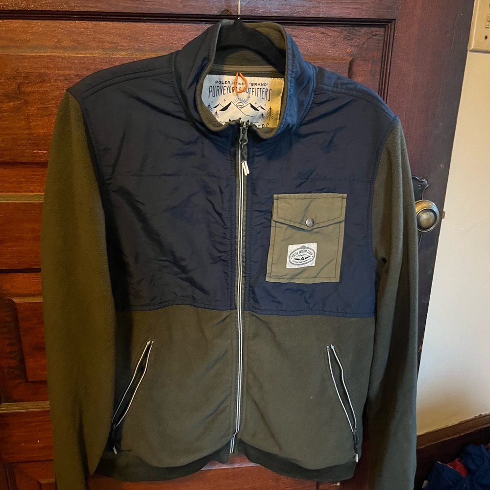 Poler Navy and Olive Lightweight Jacket